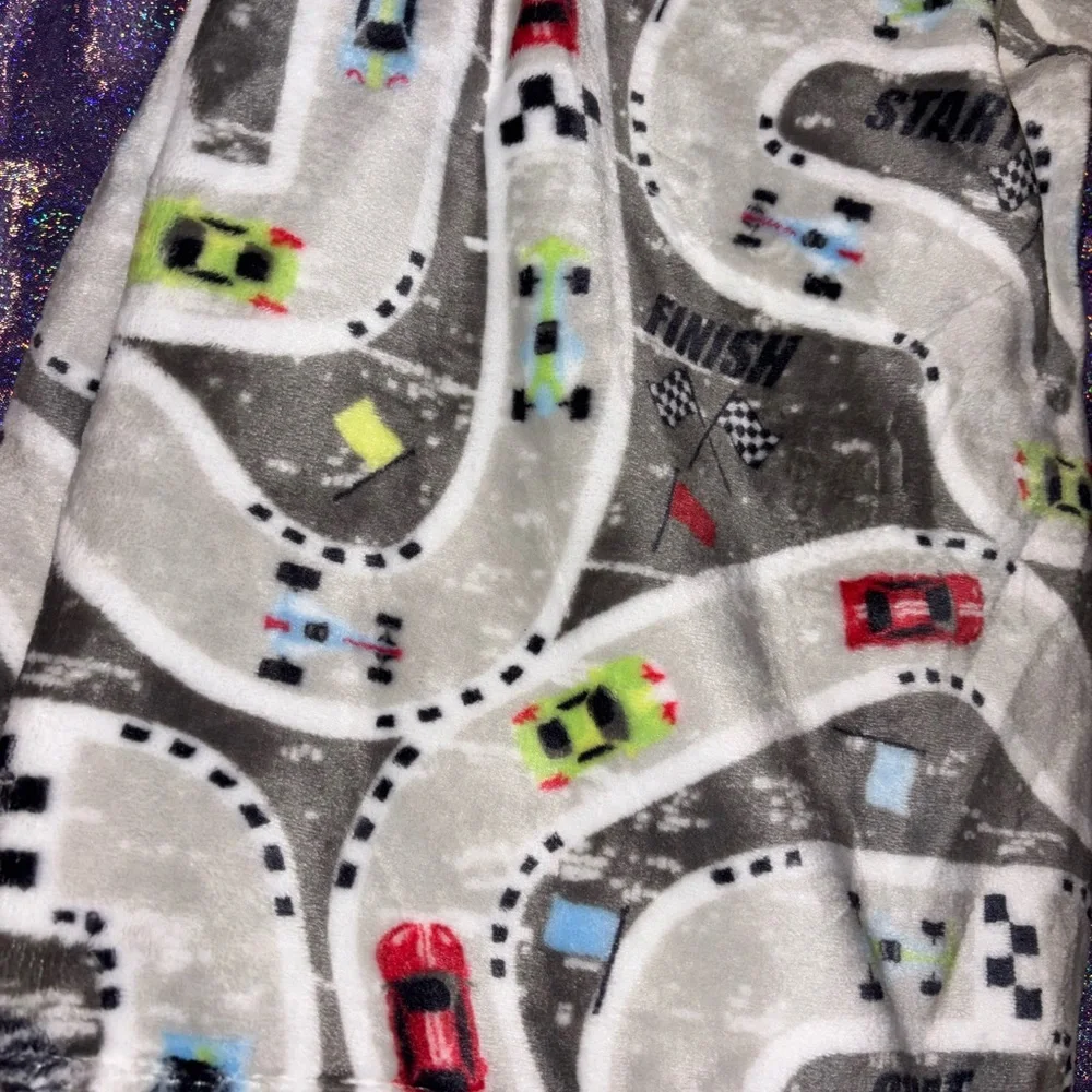 Cars Race Track Throw Blanket